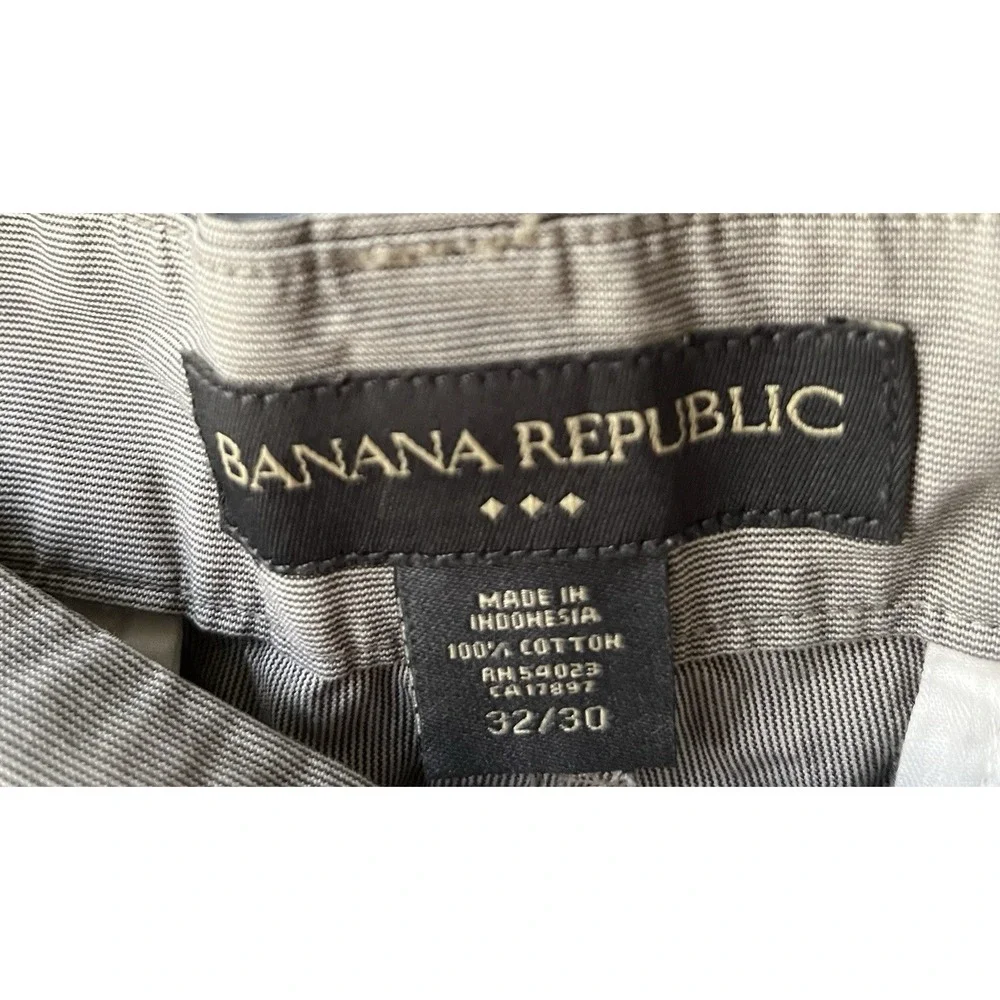 Banana Republic Men's Khaki Cotton Casual Pants 32x30 Straight Leg